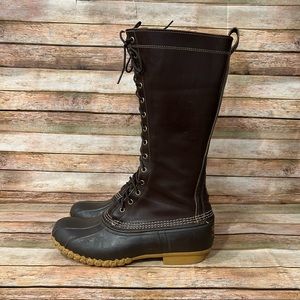L.L. Bean Brown 16" Duck Boots